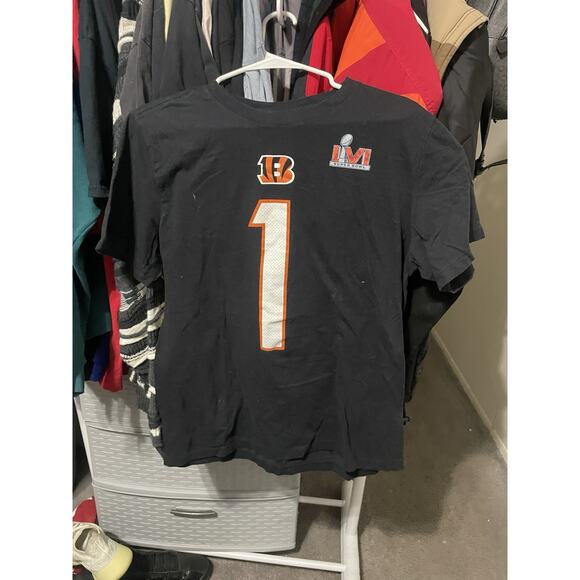 Size M-Ja'marr Chase Cincinnati Bengals Super Bowl LVI #1 - Picture 1 of 3